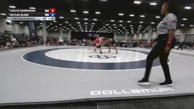 155 lbs 1st Place Match - Skylar Slade, Moen Wrestling Academy vs Leolyn Karnowski, Wamego Wrestling Club