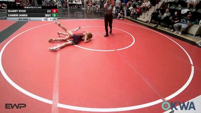 98 lbs Rr Rnd 1 - Elaney Ryan, Grove Takedown Club vs Cambri James, Spartan Wrestling Fort Smith