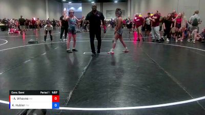 106 lbs Cons. Semi - Aniyah Whayne, Attack Wrestling vs Kiera Hubler, Florida