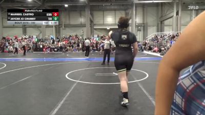 190 lbs Cons. Round 2 - Jaycee Jo Crumet, Turner vs Maribel Castro, Dodge City Wrestling Academy