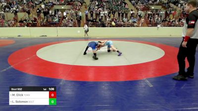 85 lbs Quarterfinal - Mason Glick, Tomahawk Wrestling Club vs Luke Solomon, South Georgia Athletic Club