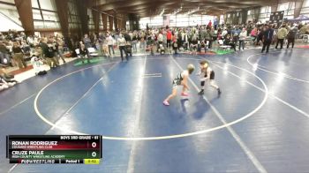 61 lbs Cons. Round 3 - Ronan Rodriguez, Cougars Wrestling Club vs Cruze Paule, Iron County Wrestling Academy