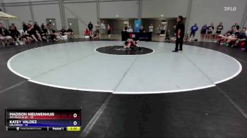 100 lbs Placement Matches (16 Team) - Madison Nieuwenhuis, Michigan Blue vs Katey Valdez, Colorado