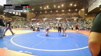75 lbs Quarterfinal - Chris Murphy, Gentry Youth Organization Wrestling vs Owen Rainey, Mountain View Stingers Wrestling