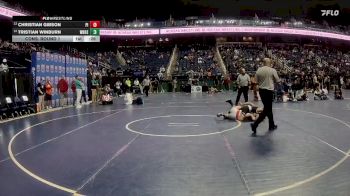 3A 113 lbs Cons. Round 1 - Tristian Winburn, West Brunswick High School vs Christian Gibson, Pisgah High School