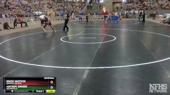 AA 182 lbs Semifinal - Knox Watson, Bradley Central vs Hayden Sinner, Nolensville