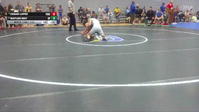 113 lbs Cons. Round 1 - Waylen May, North Pontotoc High School vs Cesar Lopez, Pontotoc City