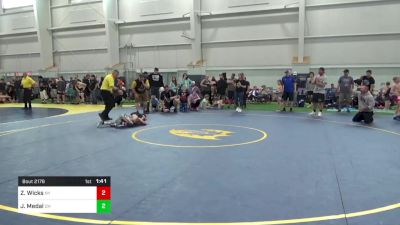 65-M lbs 5th Place - Zachary Wicks, NY vs Jojo Medal, OH
