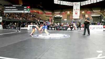 All Cadet Boys Freestyle Lower - 113 lbs Champ. Round 3 - Uriah Holiday, Esperanza High School Wrestling vs Patrick Barnett, Savage House Wrestling Club