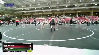 76 lbs Quarterfinal - Heath Maier, Slyfox vs Crew Card, Tulsa Blue T