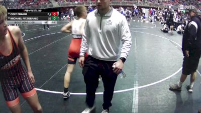 105 lbs Cons. Round 1 - Colt Frahm, Plainview vs Michael Fitzgerald, Sherman Challengers