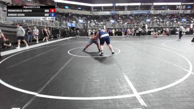 288 lbs Consi Of 4 - Francisco Amaya, Arkansas Elite vs Jordin Goss, Bartlesville Wrestling Club