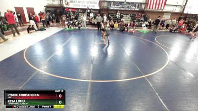 140 lbs Quarterfinal - Lyndie Christensen, JWC vs Kesa Lomu, Team Pride Academy