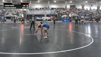 Girls 152 lbs Cons. Round 2 - Mariah Nowlin, Shelbyville Central High School Girls vs Maria Parra, Bartlett High School Girls