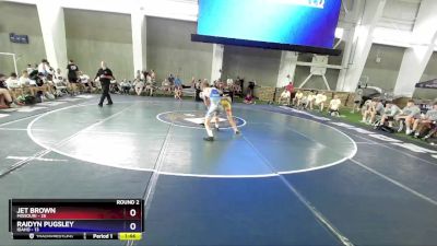 132 lbs Round 2 (8 Team) - Jet Brown, Missouri vs Raidyn Pugsley, Idaho