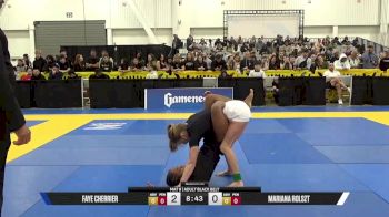 Mariana Rolszt vs Faye Cherrier 2025 World IBJJF Jiu-Jitsu No-Gi Championship