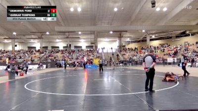 A 138 lbs 5th Place Match - Gunnar Tompkins, Watertown High School vs Demorius Ford, Stratford High School