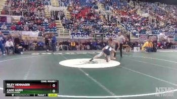 160 lbs Cons. Round 1 - Cade Harm, Beulah-Hazen vs Riley Hennager, MonDak