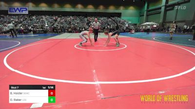 135 lbs Round Of 128 - Bridger Haider, Salem Elite Mat Club vs Daniel Baker, Los Chamalinos