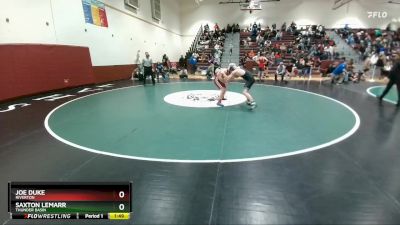 157 lbs Champ. Round 2 - Saxton Lemarr, Thunder Basin vs Joe Duke, Riverton