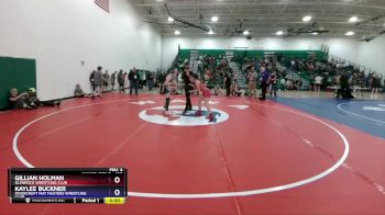 125 lbs Cons. Semi - Gillian Holman, Glenrock Wrestling Club vs Kaylee Buckner, Moorcroft Mat Masters Wrestling Club