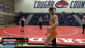 141 lbs Quarterfinal - Joshua Sturholm, Umpqua Community College vs Jaxon Johnson, Snow