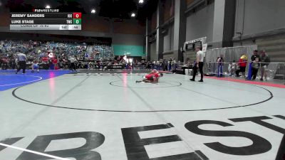 85 lbs Consi Of 16 #2 - Jeremy Sanders, Institute Of Combat vs Luke Stage, Toro World Club