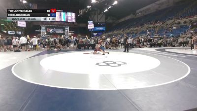 88 lbs Cons. Rd Of 16 - Dylan Verceles, Maryland vs Reed Akkerman, Wisconsin