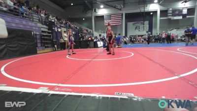 61 lbs Rr Rnd 4 - Wesley Garza, Sperry Wrestling Club vs Lexton Manning, Bristow Elementary Wrestling Club