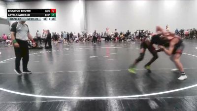 111 lbs Round 2 (6 Team) - Braxton Brown, Captial City WC vs Artels James Jr, MF Dynasty