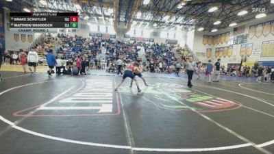 132 lbs Champ. Round 2 - Matthew Braddock, Clay vs Drake Schuyler, Camden Outsiders