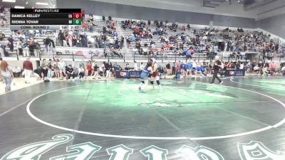 U20 Women - 65 lbs Cons. Round 2 - Danica Kelley, CA vs Sienna Tovar, MI