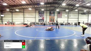 127 lbs Consi Of 16 #2 - Braelin Brooks, MD vs Jake Nieto, NY