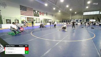 138 lbs 1st Place Match - Benjamin Kohler, Wasatch vs Christian Briceno, Millard