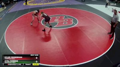 Cons. Round 2 - Kyra Robbins, Bridgeport Girls vs Kyler Zimmerman, Conestoga Girls