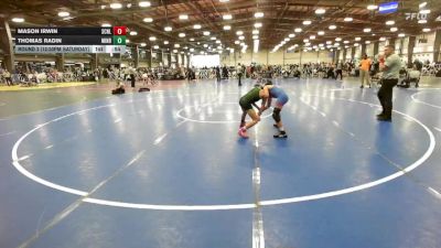 92 lbs Round 3 (12:30pm Saturday) - Mason Irwin, Scorpions vs Thomas Radin, Minion Black