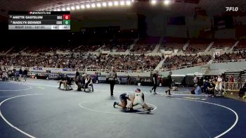107-D1 5th Place Match - Anette Gastelum, Ironwood Ridge High School vs Madilyn Behmer, Cactus Shadows High School