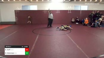 49 lbs Prelims - Edward Cuff, Nazareth vs Ryder Kleinman, Ride Out Wrestling Club