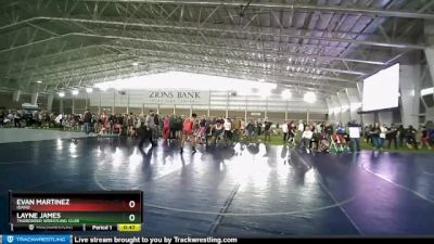 250 lbs Semifinal - Evan Martinez, Idaho vs Layne James, Thorobred Wrestling Club