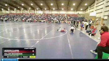 52 lbs Champ. Round 1 - William Richardson, Wasatch Wrestling Club vs Jackson Clapier, Viewmont Wrestling Club