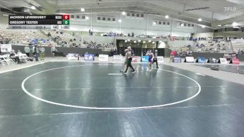 132 lbs Semis & 1st Wb (8 Team) - Gregory Tester, Greeneville High School vs Jackson Levendusky, Montgomery Central High School