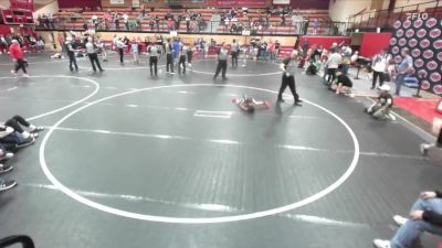 53-56 lbs Champ. Round 4 - Kenton Vickery, Emmett Wrestling Club vs Onyx Pedraza, Kimberly Bulldog Wrestling Club