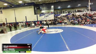 165 lbs Champ. Round 1 - Scott Graves, University Of Dubuque vs Rylan Hendricks, Wabash