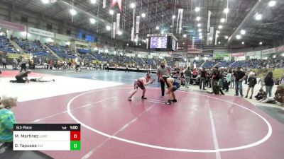 5th Place - Marcelo Martinez, Junction Wrestling Club (JWC) vs Dominick Tapusoa, SLV Elite WC