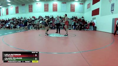 155 lbs Quarterfinal - Layla Patterson, Canton South vs Caliope Fellouzis, Perry (Massillon)
