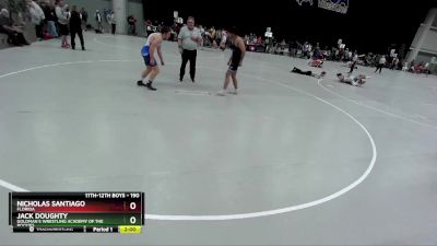 190 lbs Champ. Round 2 - Jack Doughty, Goldman`s Wrestling Academy Of The Rockies vs Nicholas Santiago, Florida