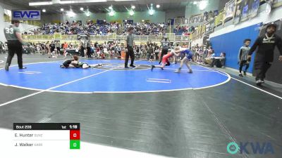 73 lbs Round Of 32 - Emery Hunter, Duncan Demon Wrestling vs Jaxon Walker, Harrah Little League Wrestling