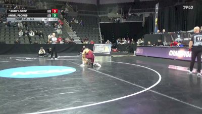 149 lbs Cons. Round 3 - Rudy Lopez, Northern St. vs Angel Flores, Adams St.
