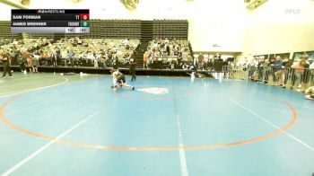 80-I lbs Consolation - Sam Forman, Team Tugman vs James Brenner, The Hunt Wrestling Club