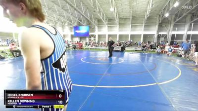 120 lbs Round 1 (8 Team) - Aydin Bjarnson, Utah Black vs Collin Hire, Montana